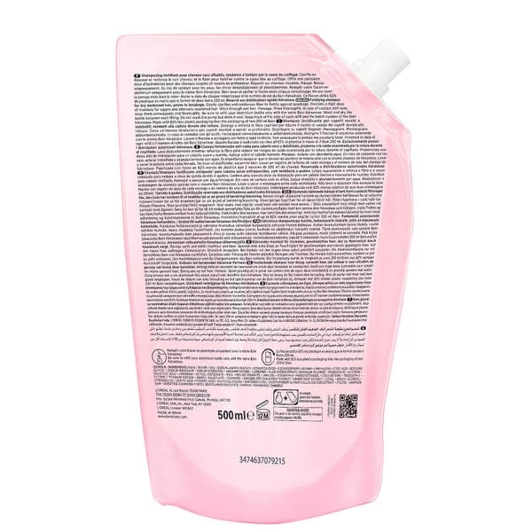 Kérastase Bain Hydra-Fortifiant Refill Pouch 500ml 4 Kérastase Bain Hydra-Fortifiant Refill Pouch 500ml – Image 2