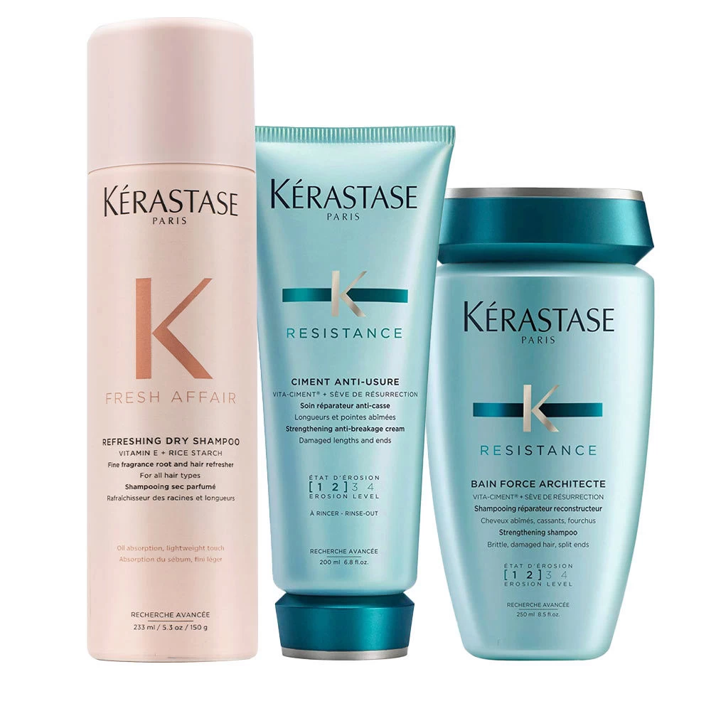 Kérastase Kerastase Fresh Affair Refreshing Dry Shampoo 233ml Résistance Bain Force Architecte 250ml Ciment Anti-Usure 200ml 3 Kérastase Kerastase Fresh Affair Refreshing Dry Shampoo 233ml Résistance Bain Force Architecte 250ml Ciment Anti-Usure 200ml