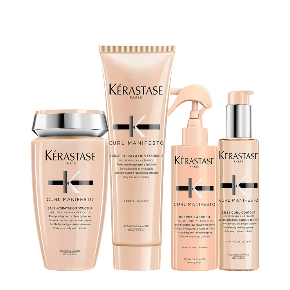 Kérastase Kerastase Curl Manifesto Bain Hydratation Douceur 250ml Fondant 250ml Spray 190ml Gelée 150ml 3 Kérastase Kerastase Curl Manifesto Bain Hydratation Douceur 250ml Fondant 250ml Spray 190ml Gelée 150ml