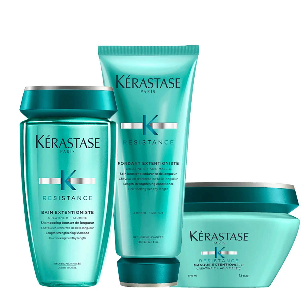 Kérastase Kerastase Resistance Bain Extentioniste 250ml Fondant 200ml Masque 200ml 3 Kérastase Kerastase Resistance Bain Extentioniste 250ml Fondant 200ml Masque 200ml