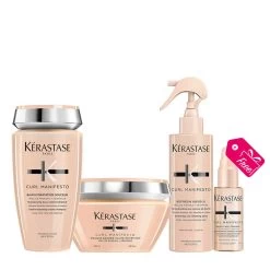 Kérastase Kerastase Curl Manifesto Bain Hydratation Douceur 250ml Masque 200ml Refresh Absolu 190ml Gelée Curl 45ml En Cadeau