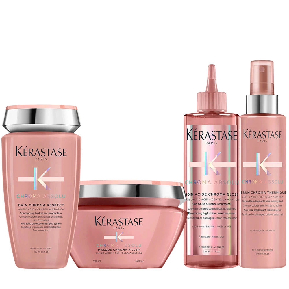 Kérastase Kerastase Chroma Absolu Bain Riche Chroma Shampoo250ml Fluide250ml Mask200ml Serum Thermique150ml 3 Kérastase Kerastase Chroma Absolu Bain Riche Chroma Shampoo250ml Fluide250ml Mask200ml Serum Thermique150ml