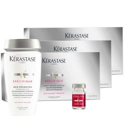 Kérastase Kerastase Specifique Bain Prevention 250ml Cure Anti-Chute Intensive 10x6ml 3 Packs