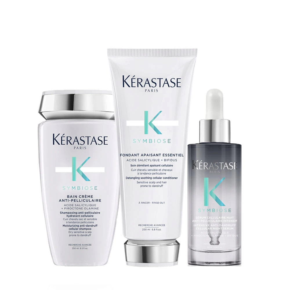 Kérastase Kerastase Symbiose Anti-Pelliculaire Shampoo 250ml Fondant Apaisant Essentiel 200ml Sérum Anti-Pelliculaire 90ml 3 Kérastase Kerastase Symbiose Anti-Pelliculaire Shampoo 250ml Fondant Apaisant Essentiel 200ml Sérum Anti-Pelliculaire 90ml