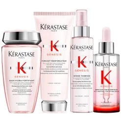 Kérastase Kerastase Genesis Bain Hydra-Fortifiant 250ml Fondant Renforcateur 200ml Defense Thermique 150ml Serum 90ml