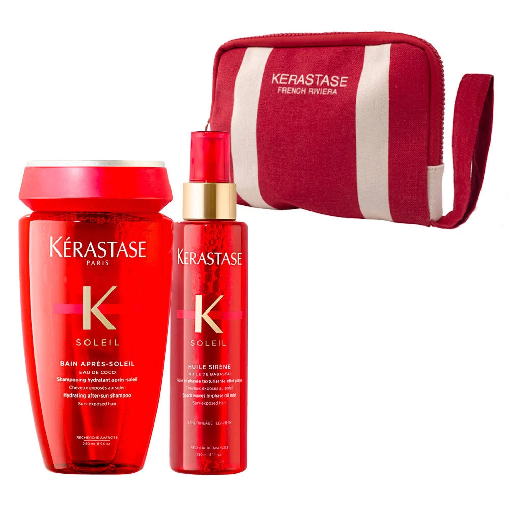 Kérastase Kerastase Soleil Shampoo Apres Soleil 250ml Huile Sirène 150ml + Summer Pouch Gratuit 3 Kérastase Kerastase Soleil Shampoo Apres Soleil 250ml Huile Sirène 150ml + Summer Pouch Gratuit