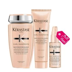 Kérastase Kerastase Curl Manifesto Bain Hydratation 250ml Fondant Hydratation 250ml Gelée Curl Revelation 45ml En Cadeau