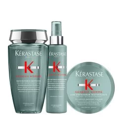 Kérastase Kerastase Genesis Homme Bain De Force Quotidien 250ml Spray 150ml Cire D'Epaissuer Texturisante 75ml