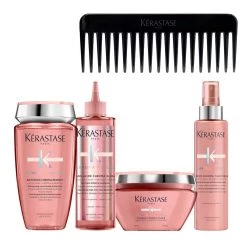 Kérastase Kerastase Chroma Absolu Bain Riche Chroma 250ml Gloss 250ml Masque 200ml Serum Thermique 150ml + Peigne En Cadeau