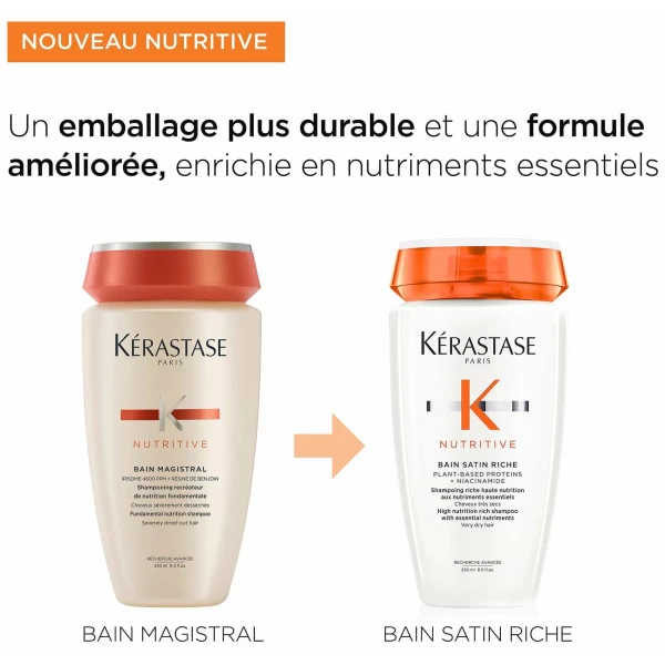 Bain Satin Riche Nutritive Kérastase 250ML 9 Bain Satin Riche Nutritive Kérastase 250ML – Image 7