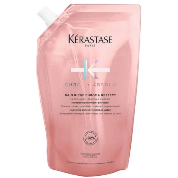 Pack Bouteille Et Recharge Bain Riche Cheveux Normaux à épais Chroma Absolu Kérastase 500ML 4 Pack Bouteille Et Recharge Bain Riche Cheveux Normaux à épais Chroma Absolu Kérastase 500ML – Image 2